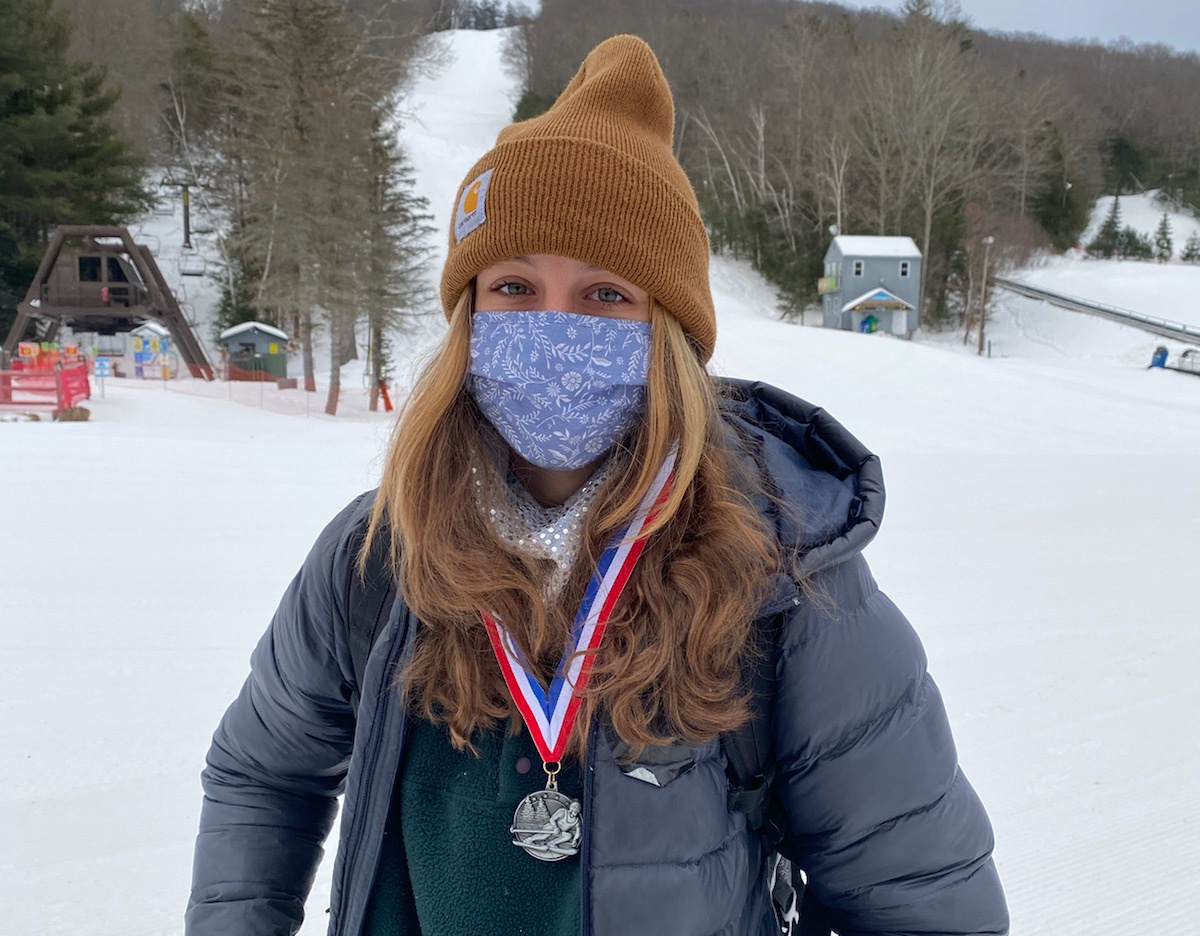 Kyla Birk skis to second place